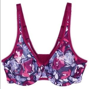 NEW wacoal floral underwire bra